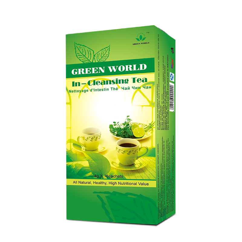 Green World Intestine Cleansing Tea – Digestive Detox Herbal Tea – 16 Sachets (4 g) - Image 4