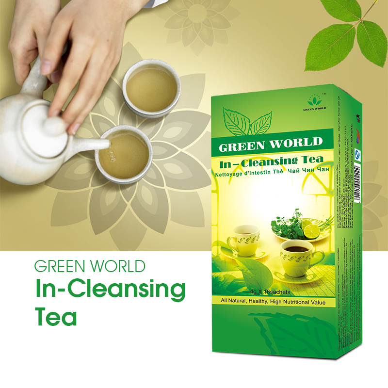 Green World Intestine Cleansing Tea – Digestive Detox Herbal Tea – 16 Sachets (4 g) - Image 3