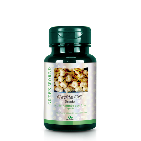 Green World Garlic Oil Softgel – Immune & Heart Support – 60 Softgels (350 mg)
