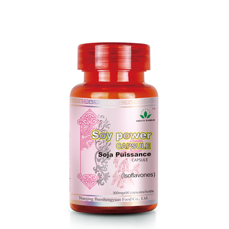 Green World Soy Power Capsules for Women – Hormone Balance Support – 90 Capsules (300 mg)