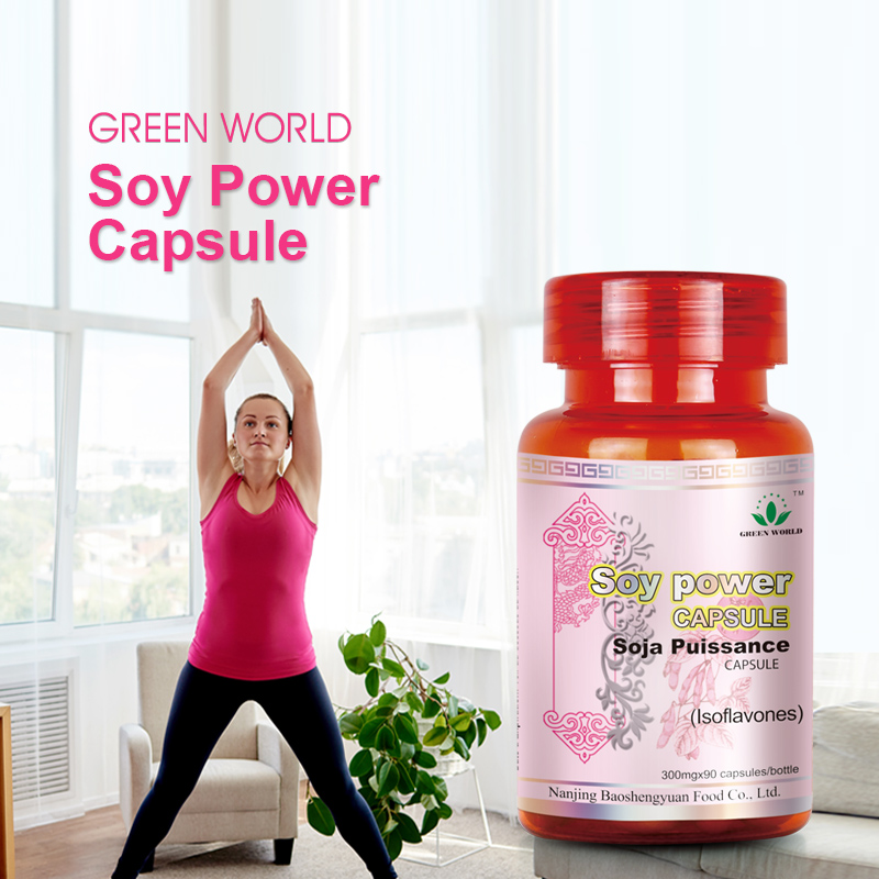 Green World Soy Power Capsules for Women – Hormone Balance Support – 90 Capsules (300 mg) - Image 2