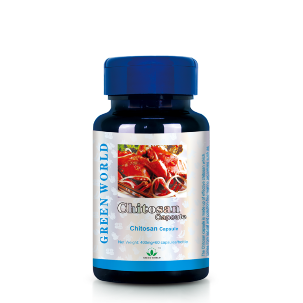 Green World Chitosan Capsules – Fat-Binding & Detox Support – 60 Capsules (400 mg)