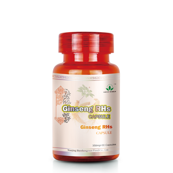 Green World Ginseng RHs Capsules – Energy & Vitality Support – 30 Capsules (350 mg)