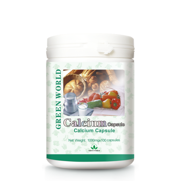 Green World Calcium Softgel – Bone & Osteoporosis Support – 100 Softgels (1000 mg)