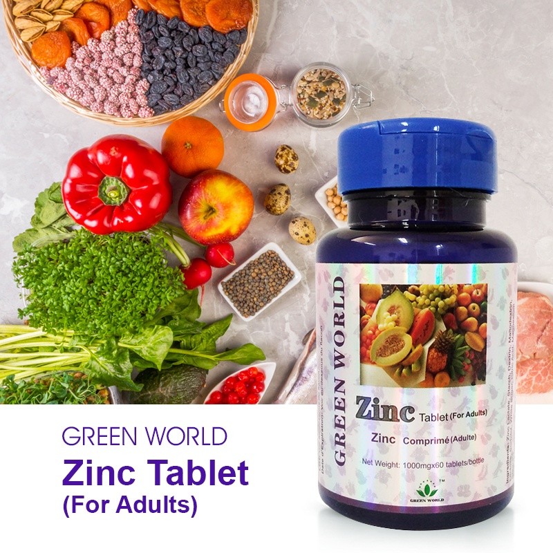 Green World Zinc Tablets for Adults – Immune & Fertility Support – 60 Tablets (1000 mg) - Image 2