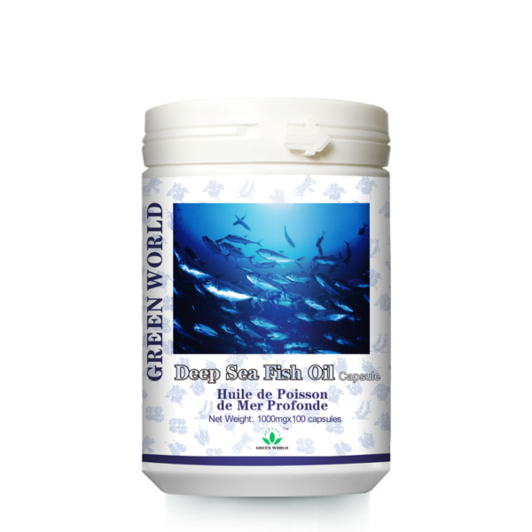 Green World Deep Sea Fish Oil Capsules – Omega-3 (EPA/DHA) – 100 Capsules (1000 mg)