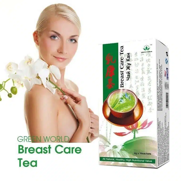 Green World Breast Care Tea – Women's Herbal Tea – 2 Boxes (16 Sachets Each) - Image 2
